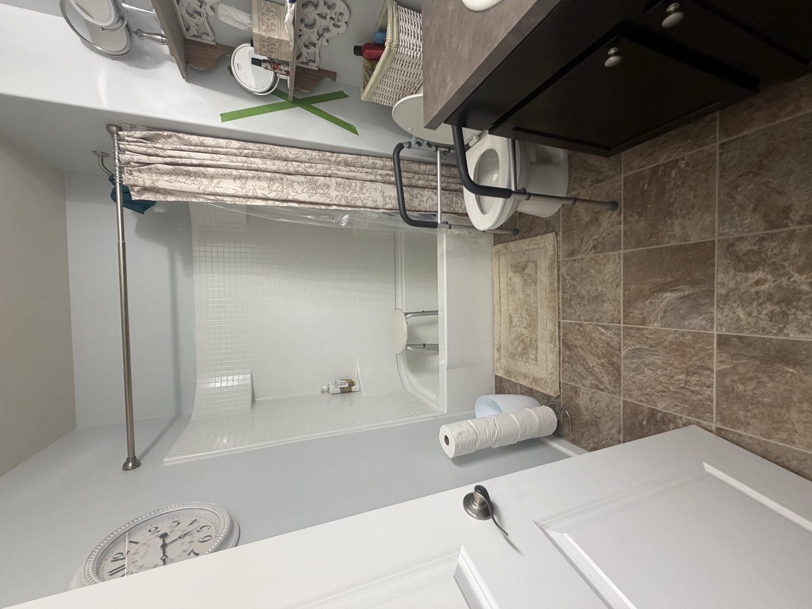 Original bathroom before an aging-in-place remodel